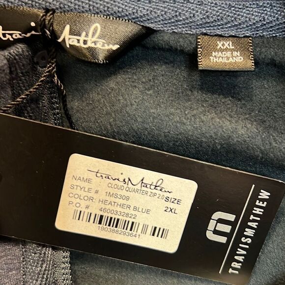 TravisMathew Men's Cloud 1/4 Zip 2.0 Pullover-NWT-Men XXL - Picture 7 of 7